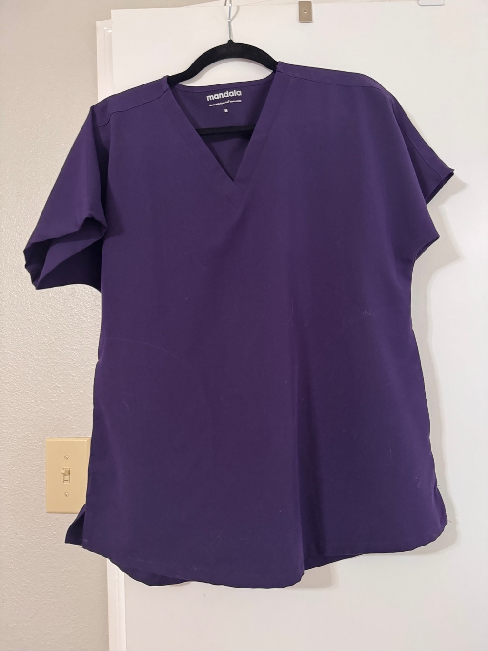 Mandala Women's Purple Scrub Set